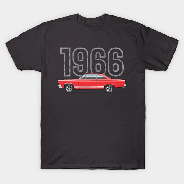Red 1966 T-Shirt by JRCustoms44